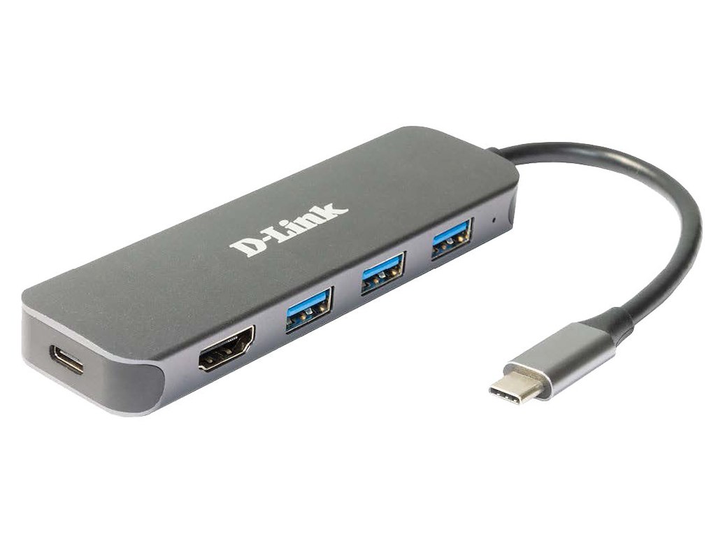 D-Link DUB-2333 dockingstation Ledningsført USB Type-C Grå