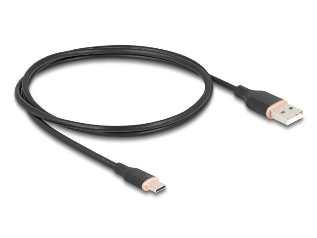 DeLOCK 81226 USB-kabel USB 2.0 1 m USB A USB C Sort