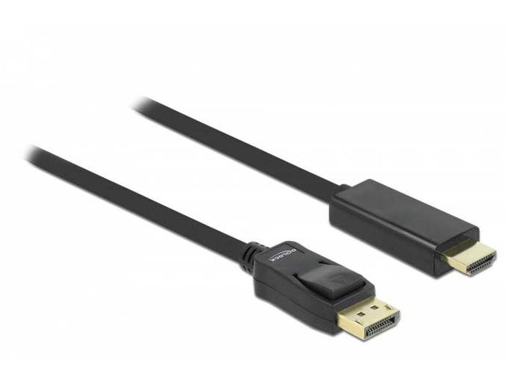 DeLOCK 82435 videokabel adapter 3 m HDMI Displayport Sort