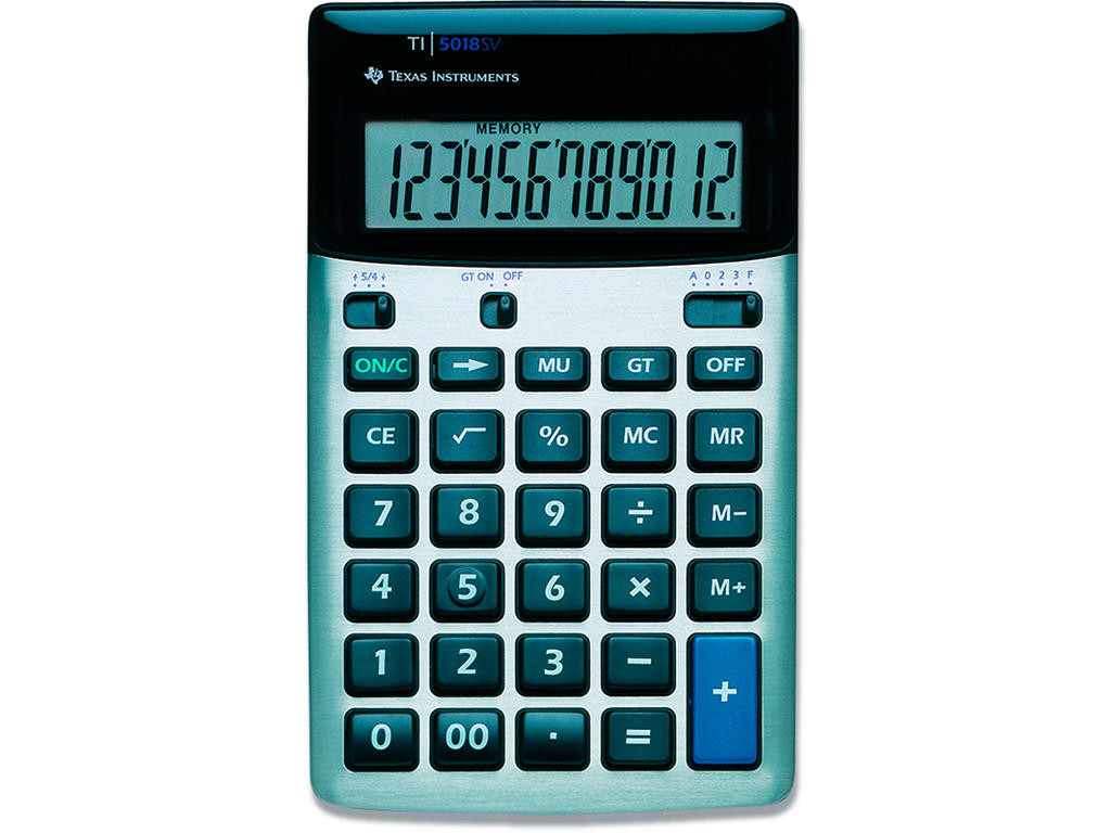 Regnemaskine, Standard, 12 cifre, Texas Instruments TI-5018 SV