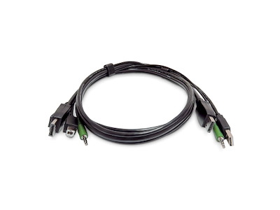 StarTech.com SK2DPMMKVM10-TAA KVM-kabel Sort 3 m