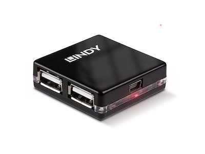 Lindy 42742 interface hub 480 Mbit/s Sort