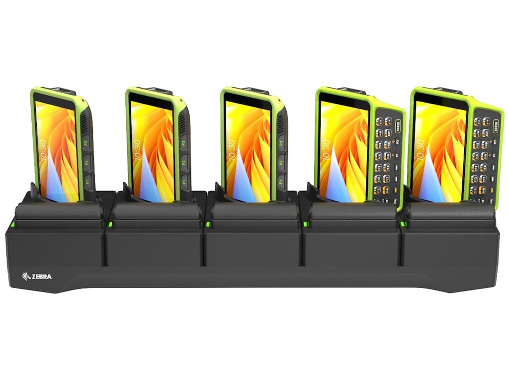 Zebra CRD-WT64-5S5BE-01 oplader til mobil enhed Mobil computer Sort Indendørs