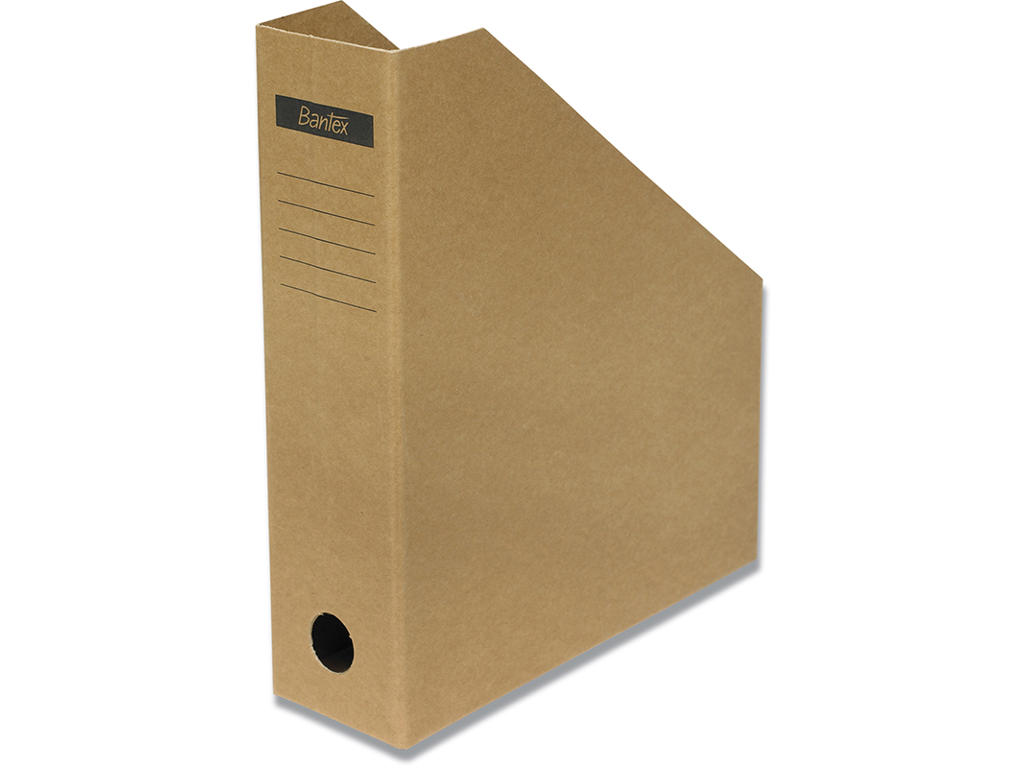 Tidsskriftskassette, Brun, 7 cm, A4, Bantex 