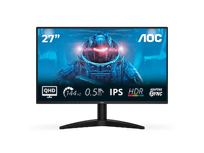 AOC B3 Q27B36X computerskærm 68,6 cm (27") 2560 x 1440 pixel Quad HD LED Sort