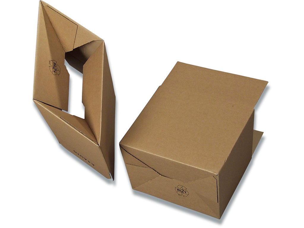 Papkasse, 310x230x250mm - A4, Enkelt bølge, 18 liter, Master'In Automatbund 