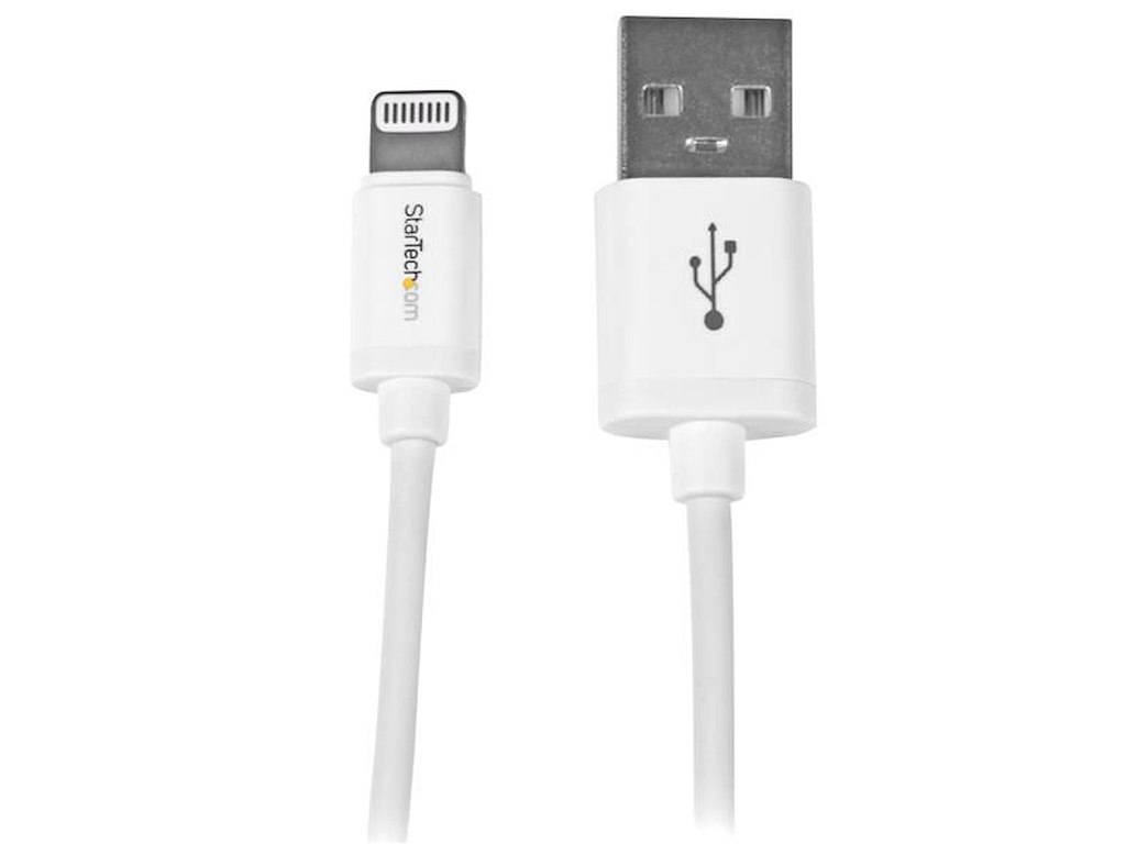 StarTech.com USBLT1MW Lightning kabel 1 m Hvid