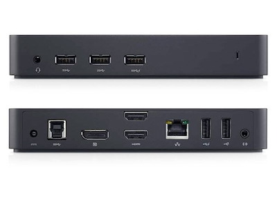DELL 452-BBOP dockingstation Ledningsført USB 3.2 Gen 1 (3.1 Gen 1) Type-A Sort