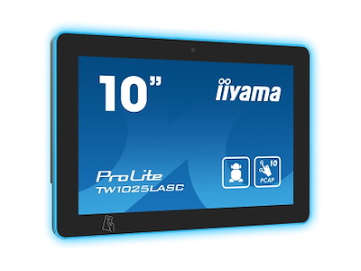 iiyama TW1025LASC-B1PNR skærm i mødelokale 25,6 cm (10.1") 1280 x 800 pixel LED Wi-Fi 4 (802.11n), 802.11g, 802.11b Sort Plast Bluetooth