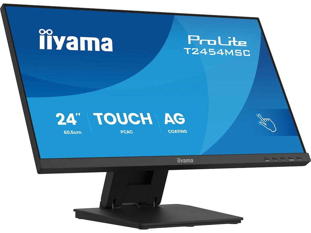 iiyama ProLite T2454MSC-B3AG computerskærm 60,5 cm (23.8") 1920 x 1080 pixel Fuld HD LED Berøringsskærm Multibruger Sort