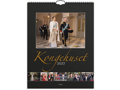 Vægkalender, 2027, Kongehuset, 1 måned pr. opslag, Mayland