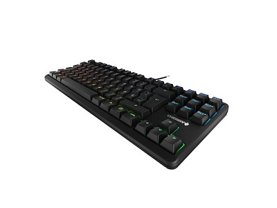 CHERRY G80-3000N RGB TKL tastatur Universel USB QWERTZ Tysk Sort