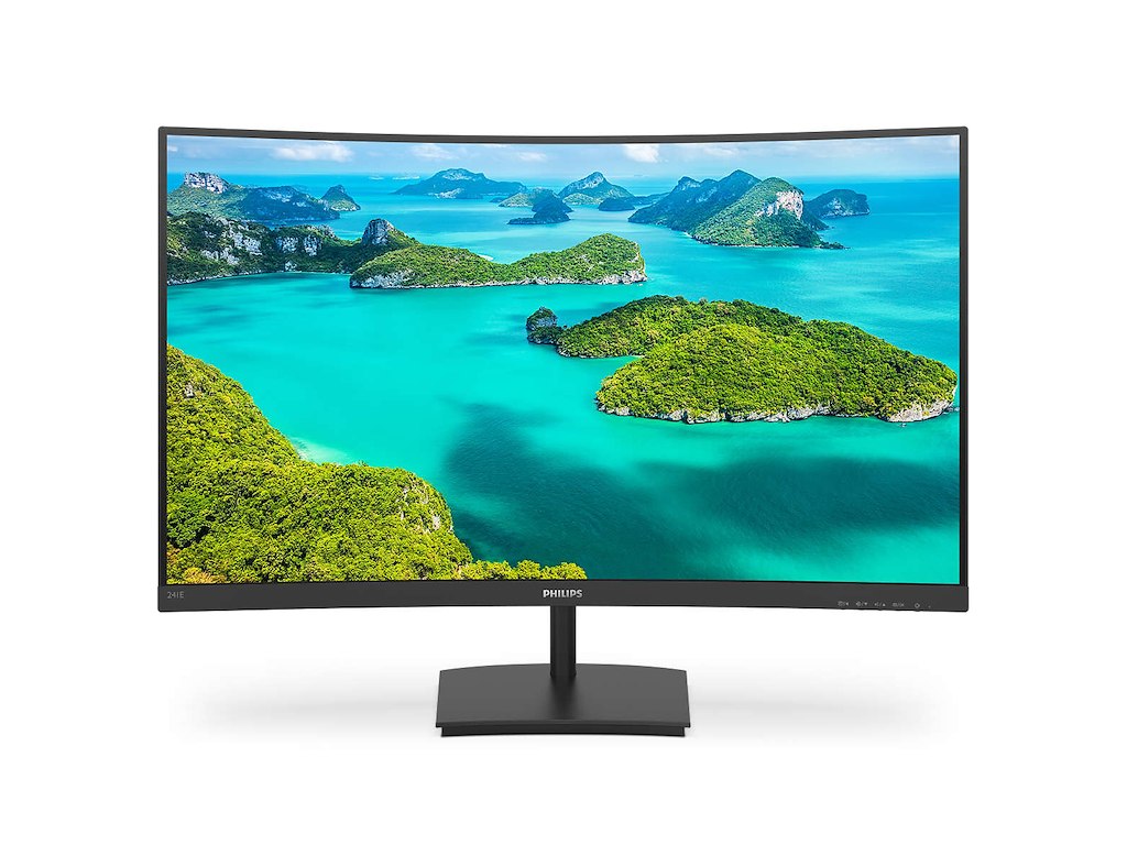Philips E Line 241E1SCA/00 computerskærm 59,9 cm (23.6") 1920 x 1080 pixel Fuld HD LCD Sort