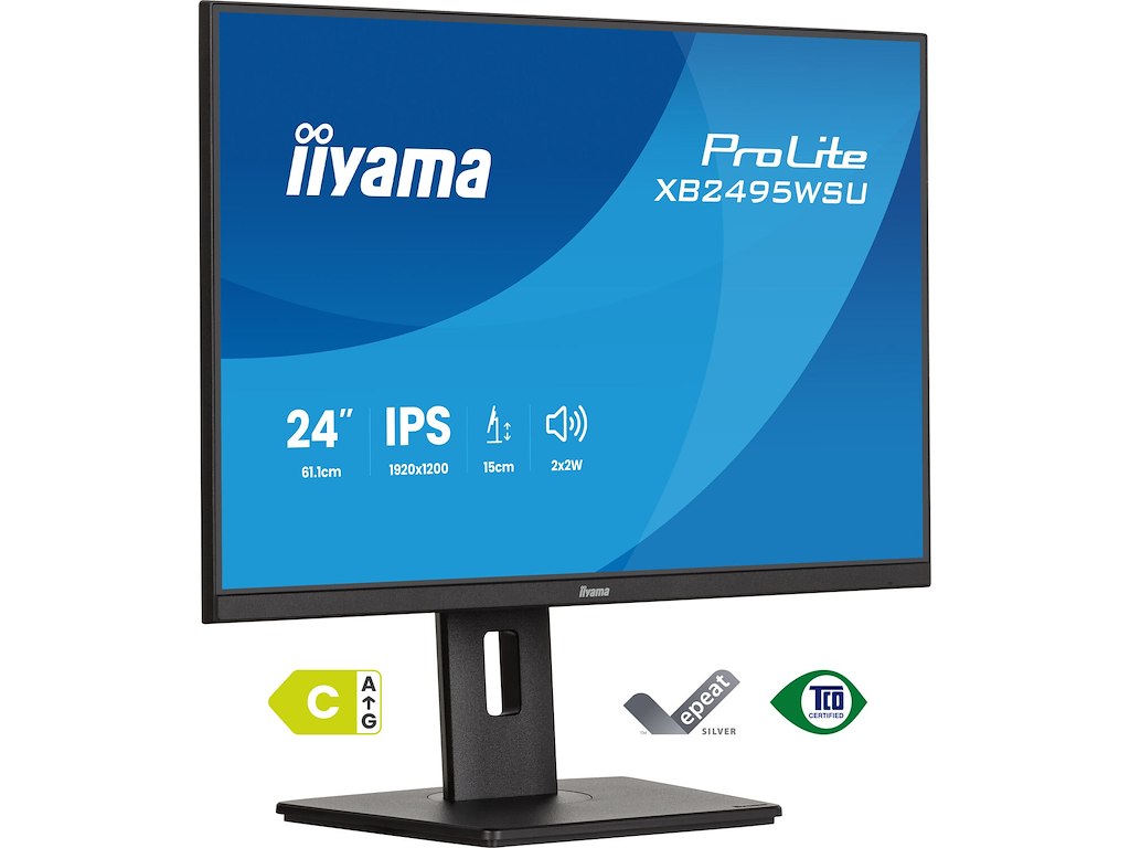 iiyama ProLite XB2495WSU-B1 computerskærm 61,2 cm (24.1") 1920 x 1200 pixel Sort