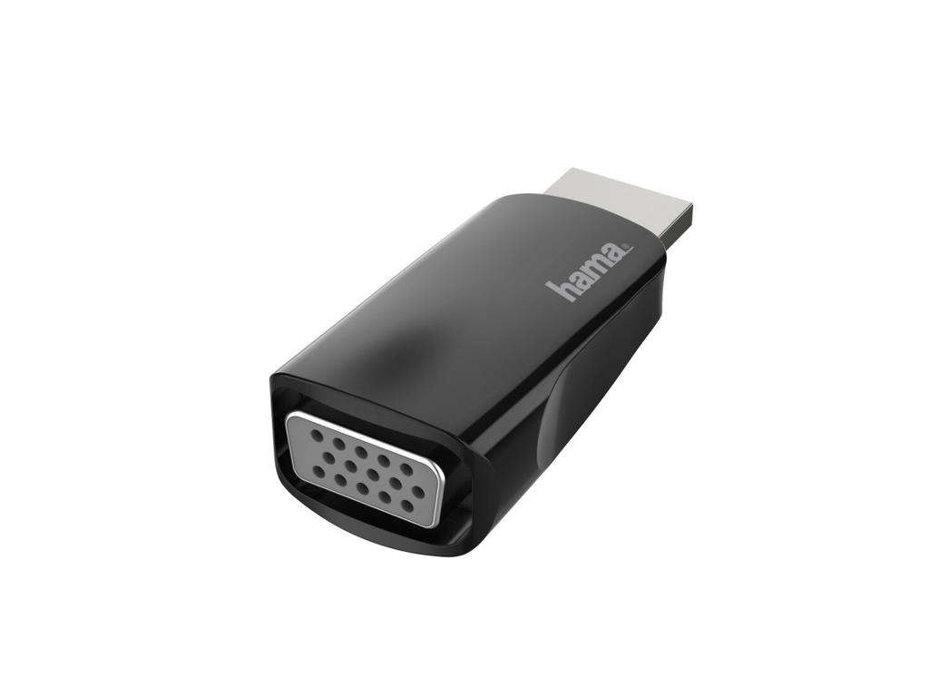 Hama 00200344 kabel kønsskifter HDMI VGA Sort