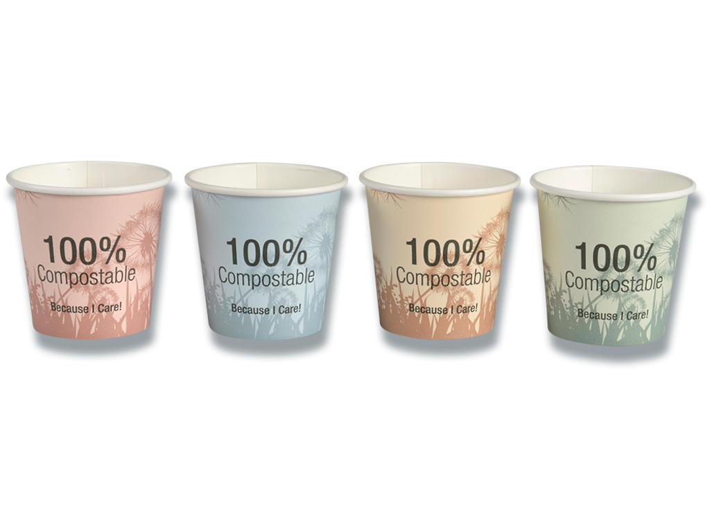 Kaffebæger, Ø6.2 cm, 1000 stk, 10 cl, Gastro Dandelion 