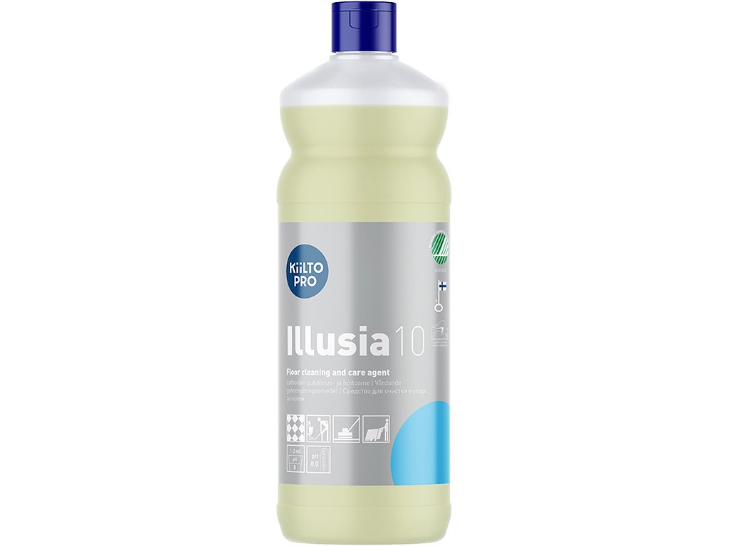 Vaskepleje, Uden Voks, Med farve, Uden parfume, 10 liter, Kiilto Pro Illusia 10