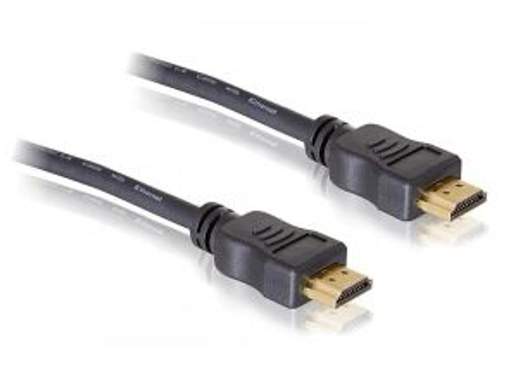 DeLOCK HDMI 1.4 - 3.0m HDMI-kabel 3 m HDMI Type A (Standard) Sort