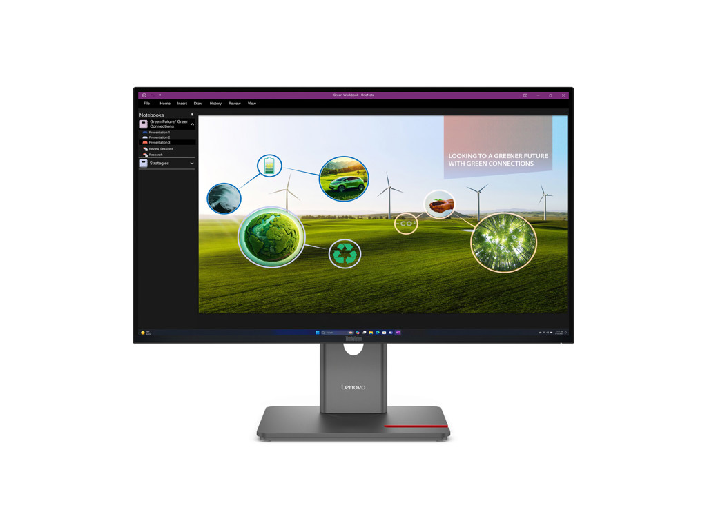 Lenovo ThinkVision P27Q-40 LED display 68,6 cm (27") 2560 x 1440 pixel Quad HD Sort