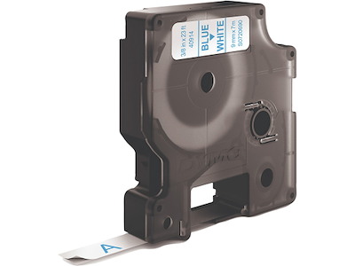 Labeltape, 9mm x 7m, Blå på Hvid, 1 rulle, Dymo D1 40914