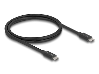 DeLOCK 81249 Thunderbolt kabel 1 m 40 Gbit/sek. Sort
