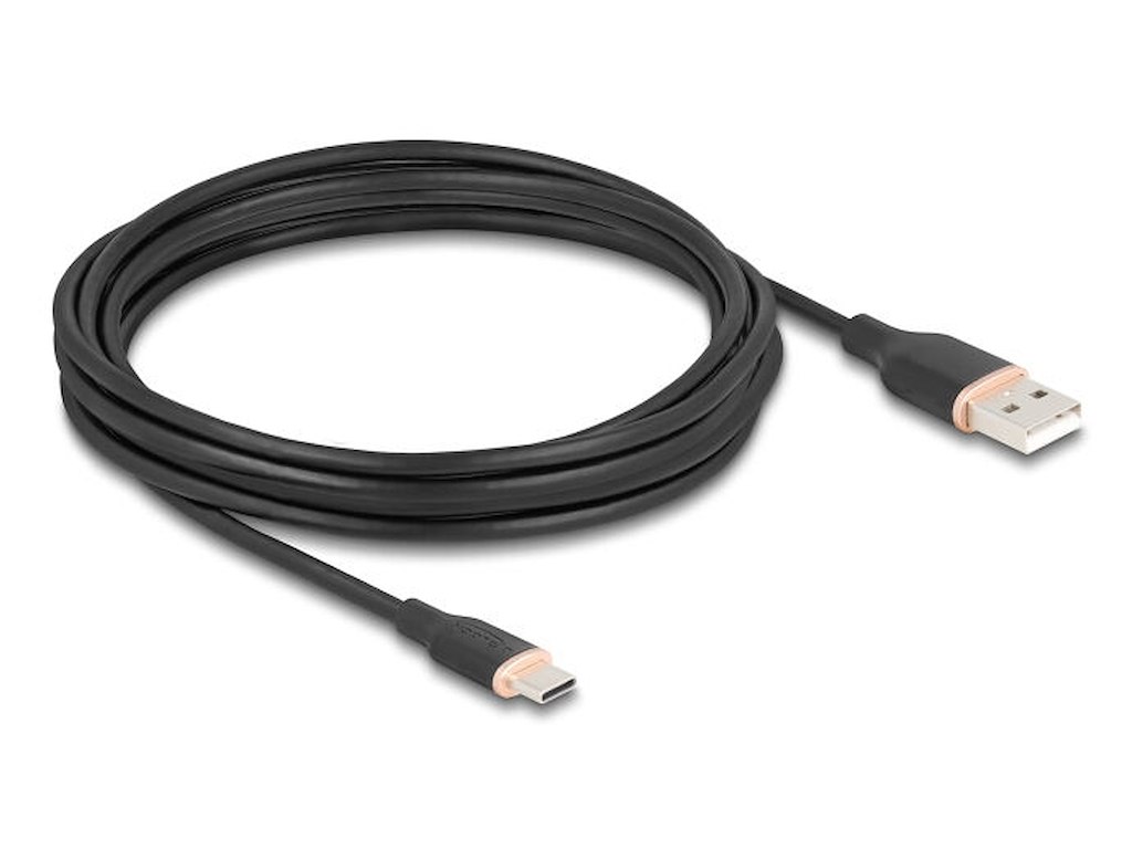DeLOCK 81228 USB-kabel USB 2.0 4 m USB A USB C Sort