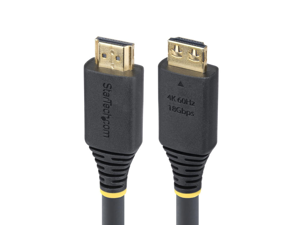 StarTech.com HDMI2-CABLE-GRIP-20F HDMI-kabel 6,1 m HDMI Type A (Standard) Sort