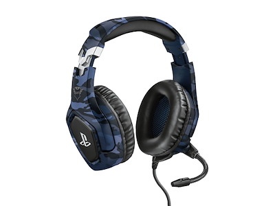 Trust GXT 488 Forze PS4 Headset Ledningsført Spil Sort, Blå