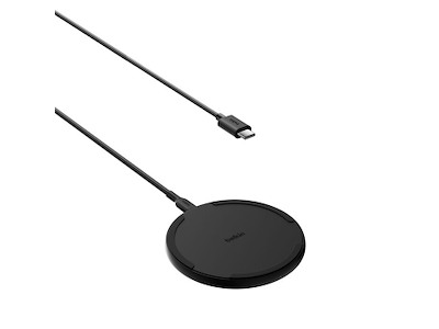 Belkin WIA012HQBK oplader til mobil enhed Smartphone Sort Vekselstrøm Trådløs opladning Hurtig opladning Indendørs
