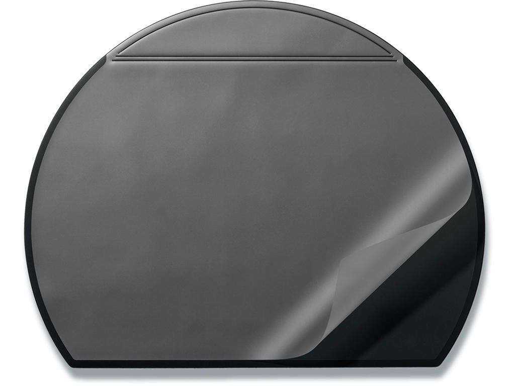 Skriveunderlag, 65x52 cm, Sort, Refleksfri, Durable OVAL PLUS