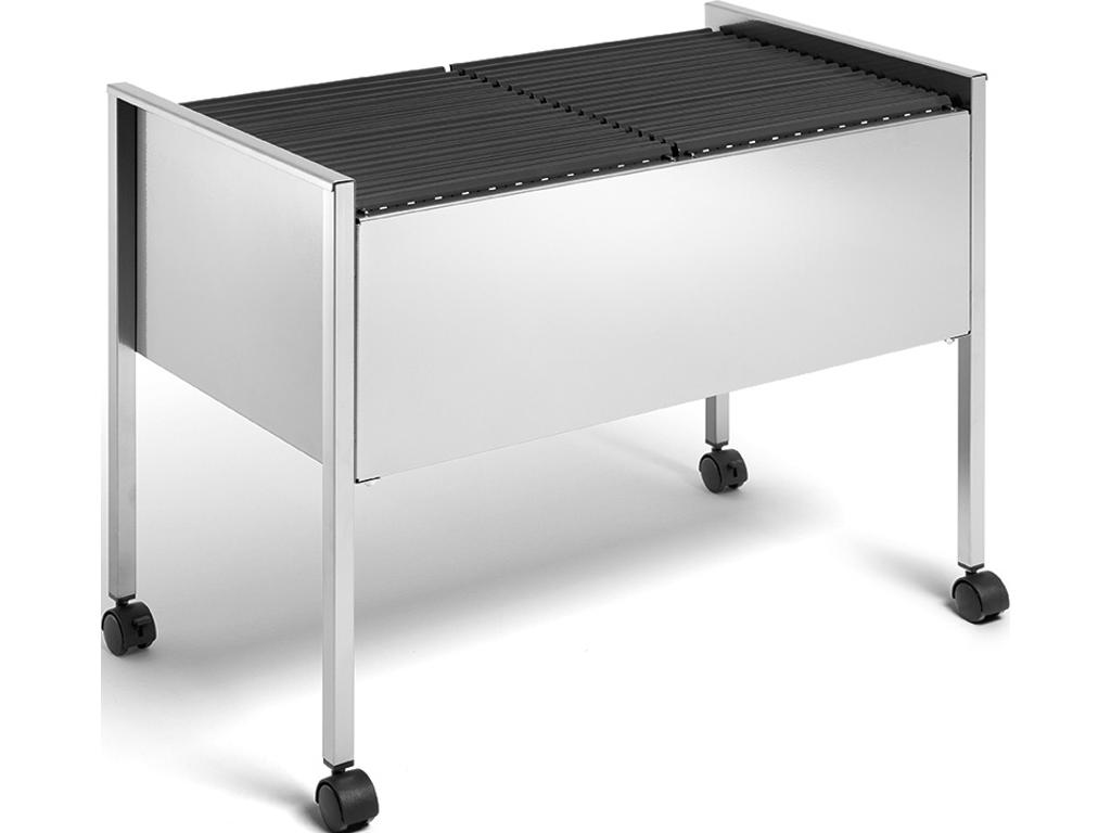 Hængemappevogn, A4, Sølv, 100 hængemapper, Durable ECONOMY 100 DUO