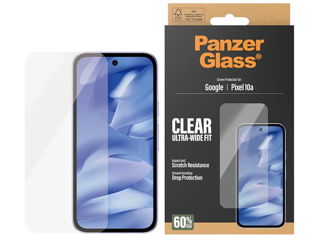 Skærmbeskyttelse, Google Pixel 10a, Transparent, PanzerGlass UWF