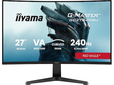 iiyama G-MASTER GC2784HSU-B1 27" 240H computerskærm 68,6 cm (27") 1920 x 1080 pixel Sort