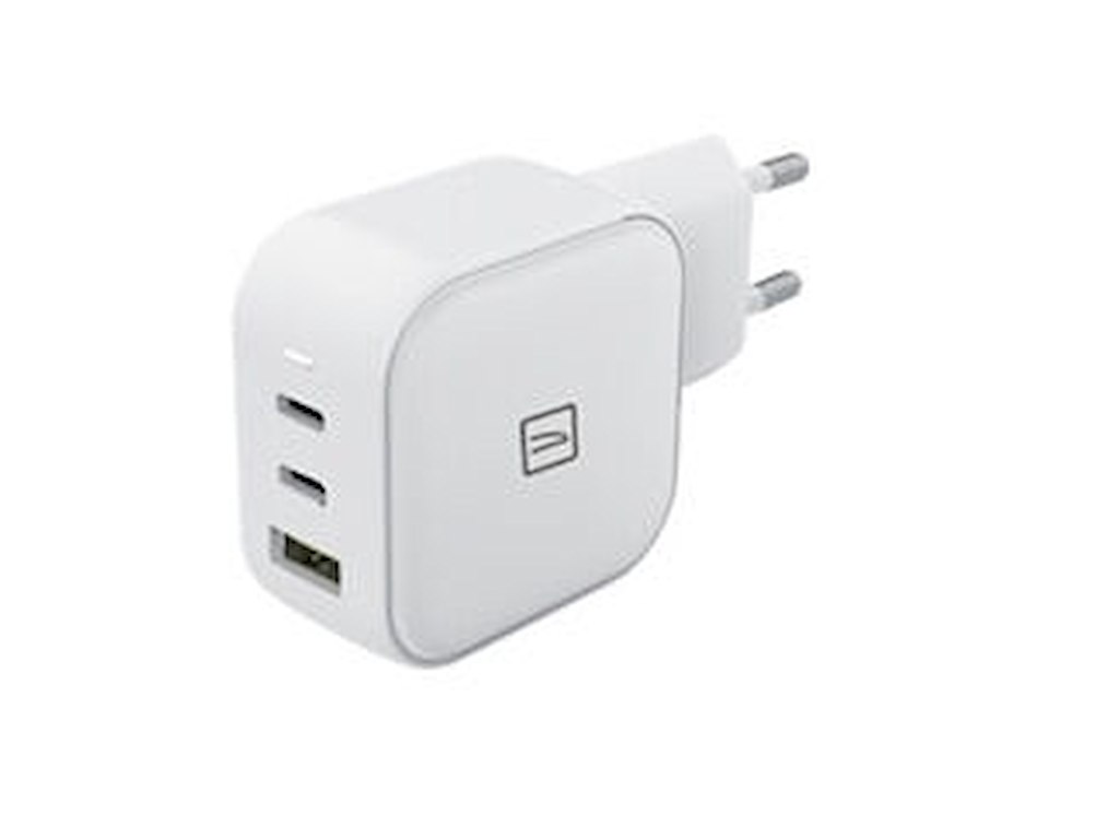 Tucano MA-GAN65P-EU-W oplader til mobil enhed Universel Hvid Vekselstrøm Hurtig opladning Indendørs