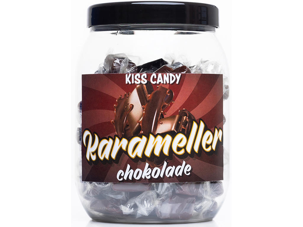 Karameller, Chokolade, 600g, Kiss Candy