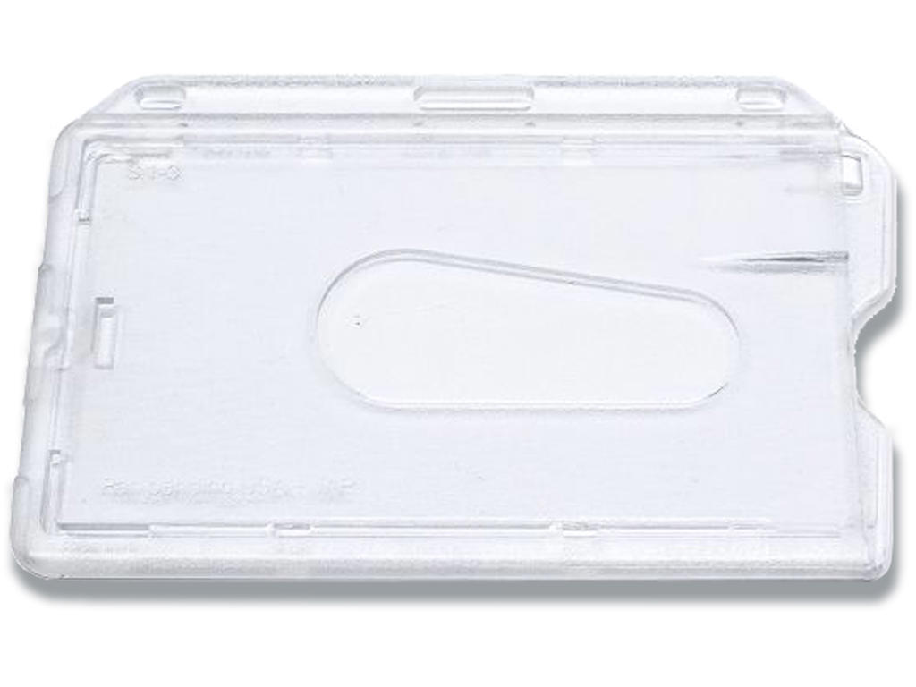 ID kortholder, Til 1 kort, Med lås, Uden fastgørelse, Vandret, 1 stk, 