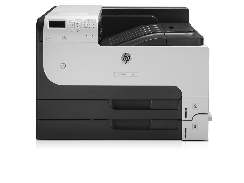 HP LaserJet Enterprise 700 M712dn Sort og hvid Printer, Kun ethernet; Dupleks