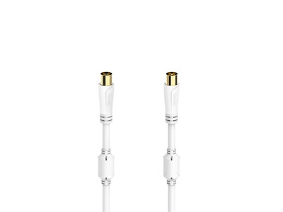 Hama 00205246 koaxial kabel 1,5 m Koaksial Hvid