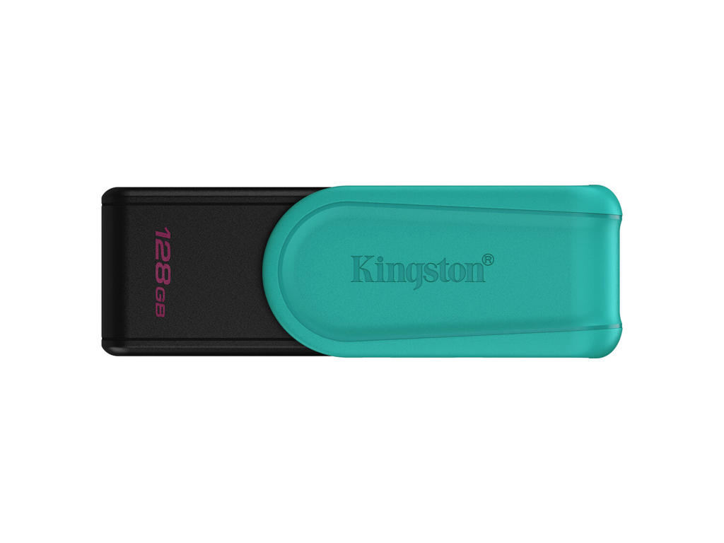 Kingston Technology DataTraveler 128 GB Portable USB 3.2 Gen 1 Exodia S (sort/turkis)