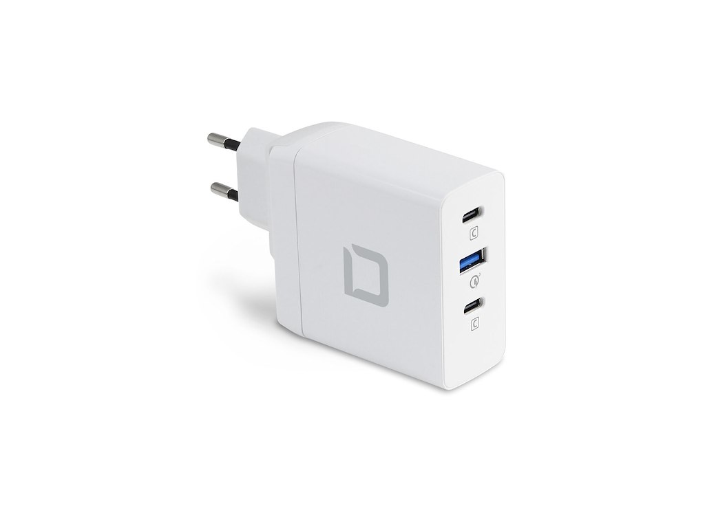 DICOTA D31983 oplader til mobil enhed Laptop Hvid Vekselstrøm Hurtig opladning Indendørs