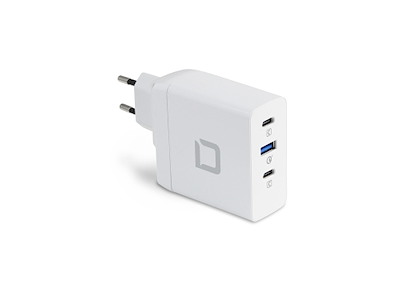 DICOTA D31983 oplader til mobil enhed Laptop Hvid Vekselstrøm Hurtig opladning Indendørs