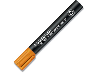 Marker, Rund spids, 2 mm, Orange, Staedtler Lumocolor 352