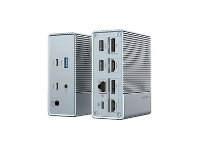 Targus HDG212B-GL dockingstation Ledningsført USB 3.2 Gen 1 (3.1 Gen 1) Type-C Grå