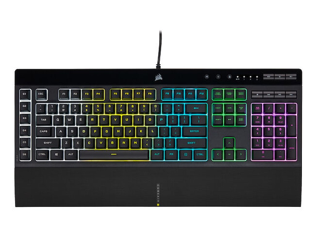 Corsair K55 RGB PRO tastatur Spil USB QWERTY US engelsk Sort