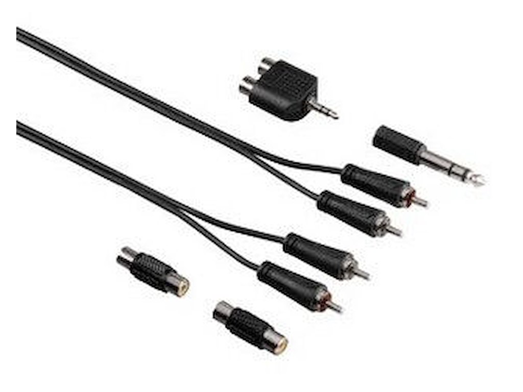 Hama 00122329 lydkabel 2,5 m 2 x RCA Sort