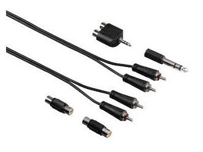 Hama 00122329 lydkabel 2,5 m 2 x RCA Sort