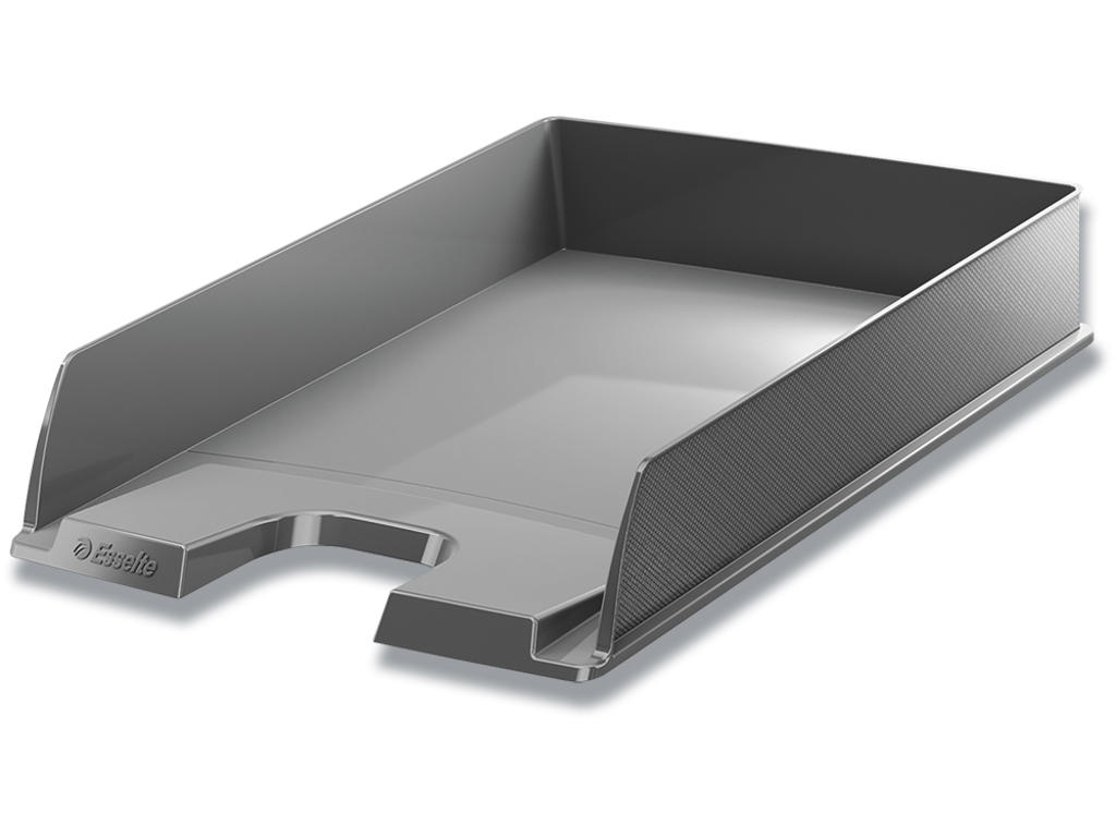 Brevbakke, Grå, A4, Udvendig: B25.4xH6.1xD35 cm, Esselte Europost 