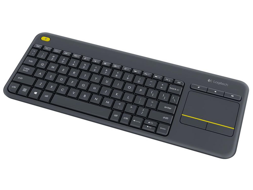 Logitech K400 Plus Wireless Touch Keyboard, Dark (Nordic)