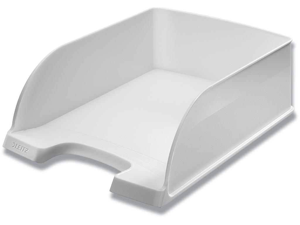 Brevbakke, Hvid, A4, Udvendig: B25.5xH10.3xD35.7 cm, Leitz Plus Jumbo