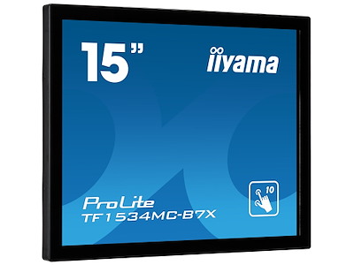 iiyama TF1534MC-B7X computerskærm 38,1 cm (15") 1024 x 768 pixel XGA LED Berøringsskærm Multibruger Sort